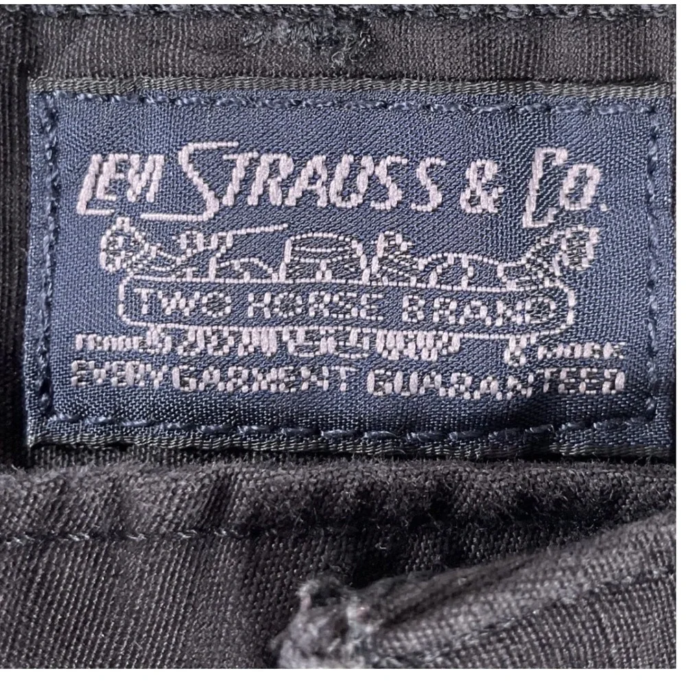 Levi's Cargo Shorts Mens 42 Black Excellent Cotton Utility‎ Multi-Pocket